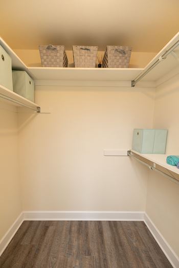 Generous Walk-In Closets With Shelving at Chapel Valley Townhomes, Nottingham